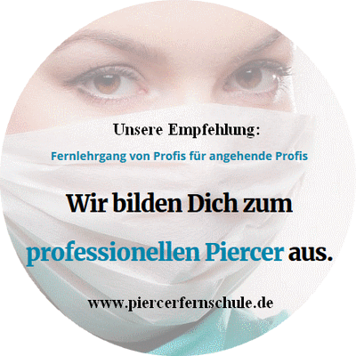 Become a piercer with this apprenticeship of the piercer distance learning school - Affiliate round 400x400